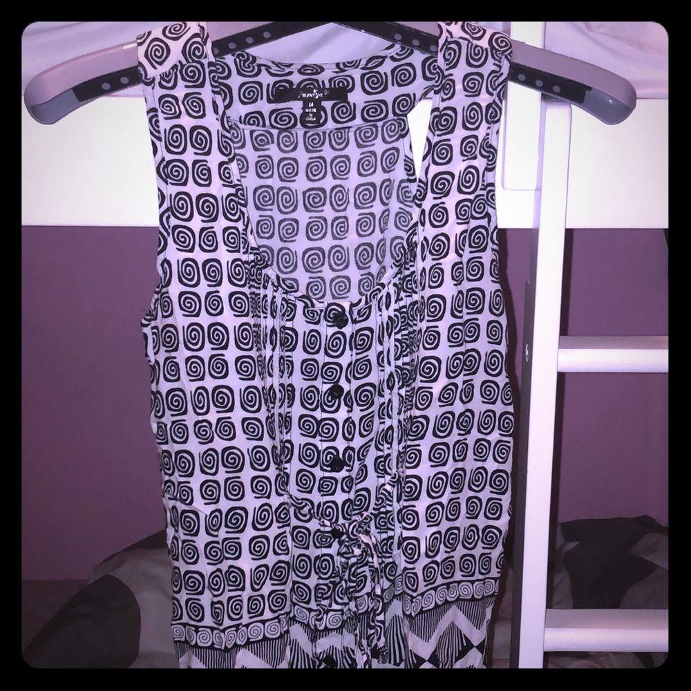 Black and white shirt